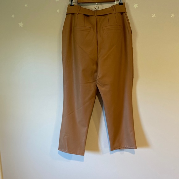 Express Faux Leather Super High Rise Ankle Pants - Picture 5 of 6